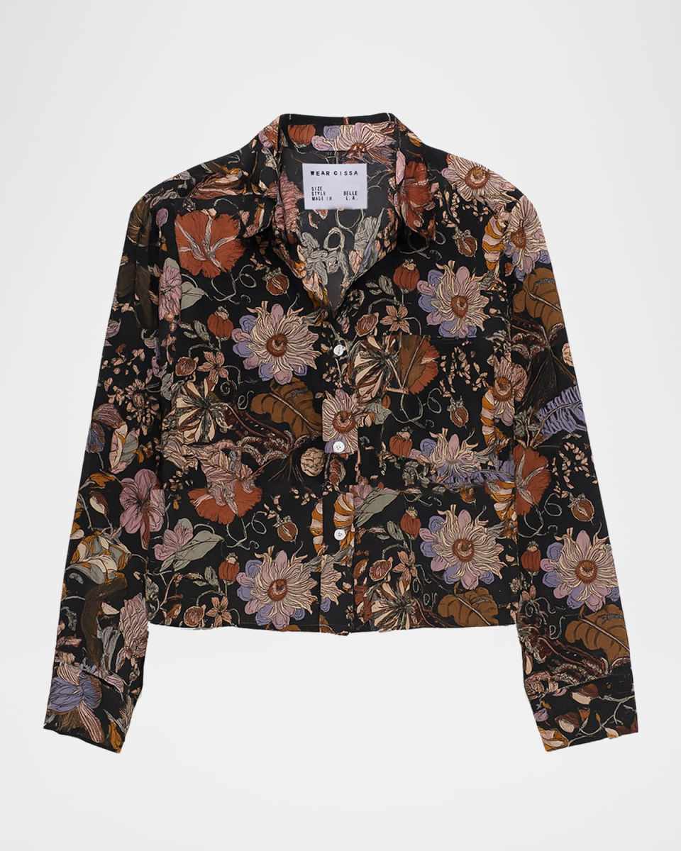 The Belle Floral Button-Front Shirt